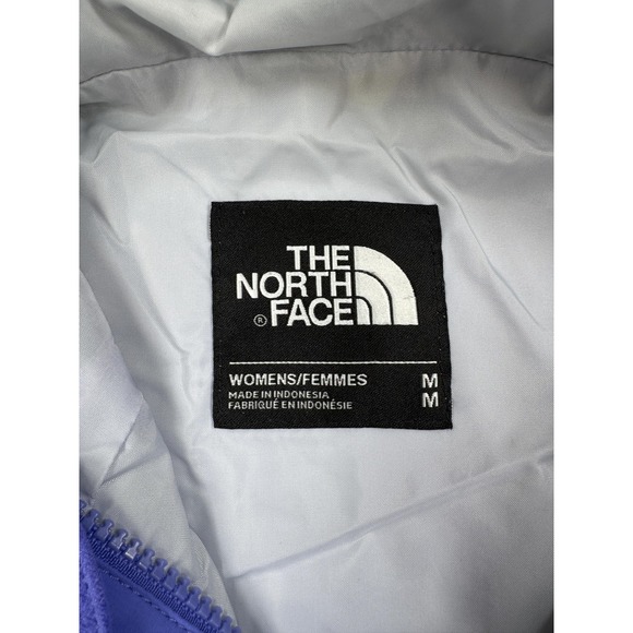The North Face Jacket Womens Medium Blue HyVent Hooded Waterproof Rain Shell - Picture 5 of 6